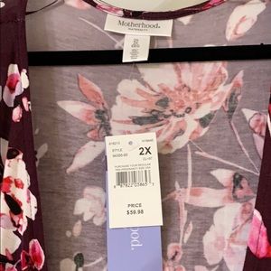 Motherhood Maternity Dresses - Plus size maternity wrap dress Motherhood Maternity Dresses - Plus size maternity wrap dress